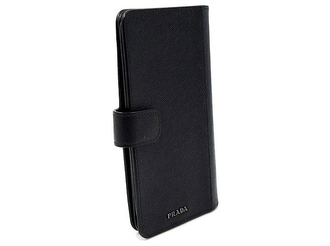 Prada Saffiano Long Wallet Schwarz - Ansicht 3