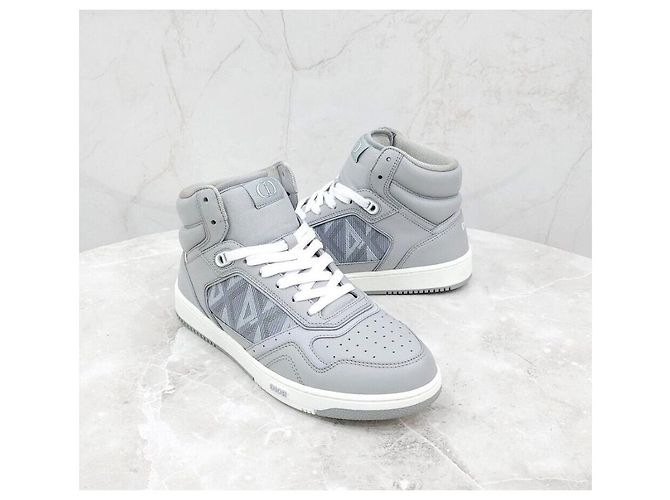 Dior Sneakers alte CD Diamond Argento - vista 3