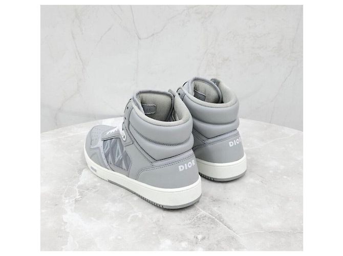 Dior Sneakers alte CD Diamond Argento - vista 4