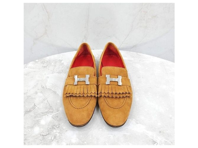 Trim Hermès Mocassino Royal in scamosciato con finiture Oro e Argento Multicolore - vista 2