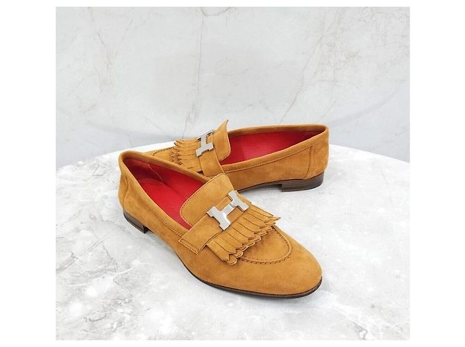 Trim Hermès Mocassino Royal in scamosciato con finiture Oro e Argento Multicolore - vista 3
