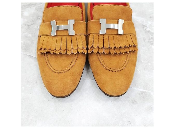 Trim Hermès Mocassino Royal in scamosciato con finiture Oro e Argento Multicolore - vista 6
