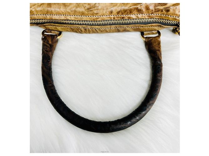 Givenchy Borsa Tote Pandora Medium effetto stropicciato, borsa a tracolla Marrone - vista 6