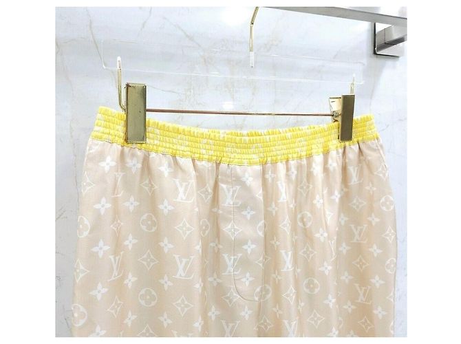 Louis Vuitton Pantalones Jogger de Seda Monogram LV Multicolor - vista 3