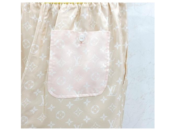 Louis Vuitton Pantalones Jogger de Seda Monogram LV Multicolor - vista 4