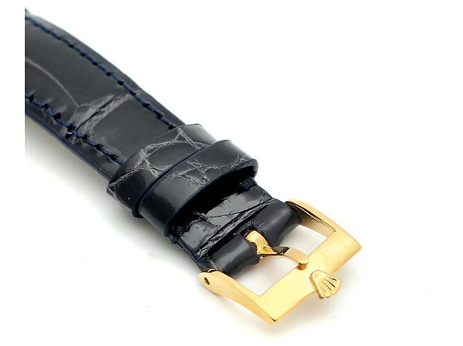 Rolex Orologio Cellini Gold Piccolo da Donna in Oro e Pelle, Manuale Blu - vista 15