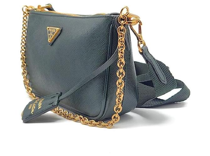 Prada Mini borsa a tracolla Reeedition Saffiano Chain Multicolore - vista 2