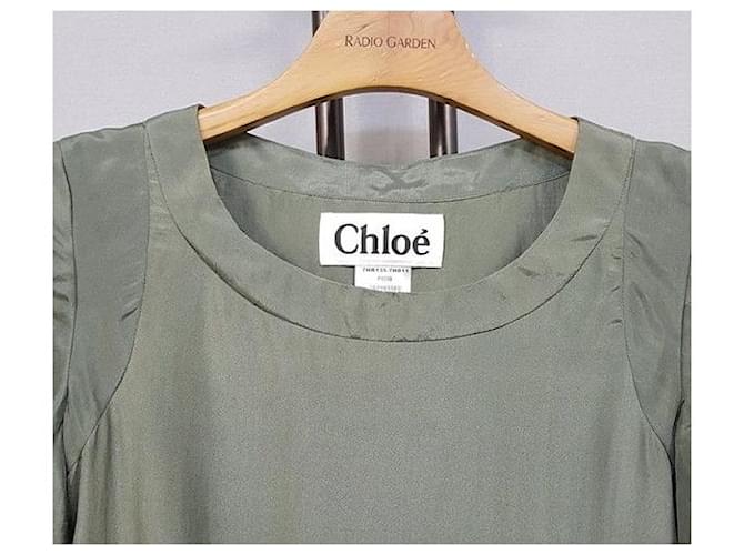 Chloé Vestido de seda Multicolor - vista 6