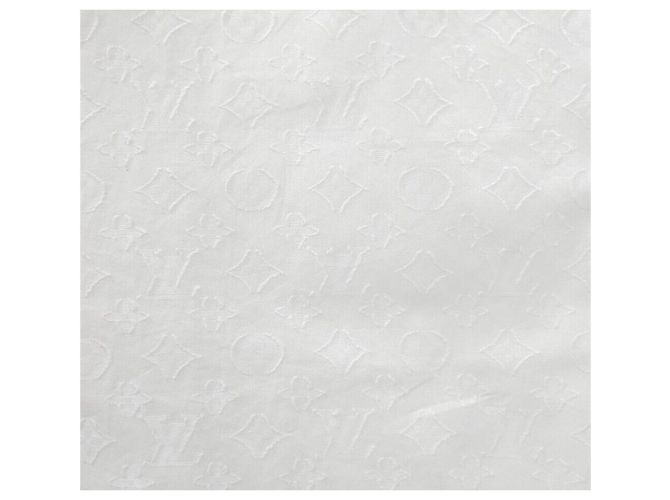 Louis Vuitton Camicia con fiocco in fil coupé con monogramma bianco da donna Argento - vista 4
