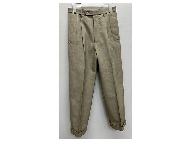 Gucci Pantaloni larghi in cotone D'oro - vista 2