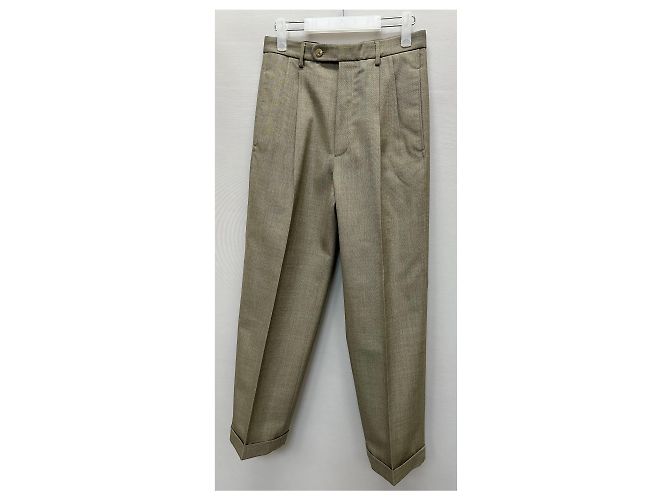 Gucci Pantaloni larghi in cotone D'oro - vista 3
