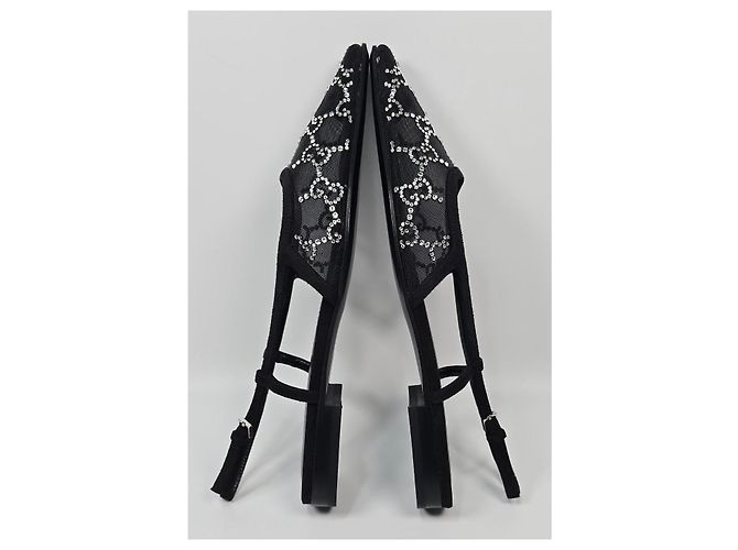 Gucci Décolleté slingback GG Crystal Multicolore - vista 3