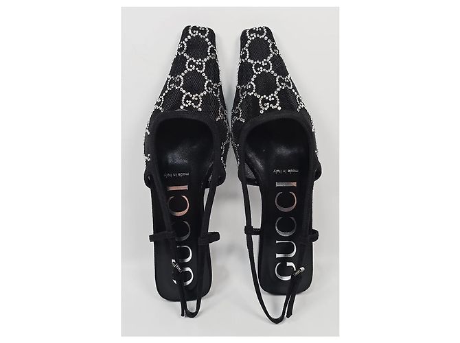 Gucci Décolleté slingback GG Crystal Multicolore - vista 7