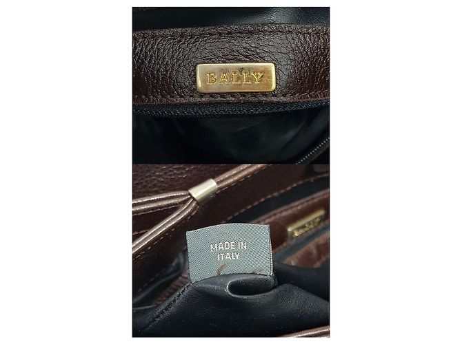 Bally Vintage Schultertasche mit Kette Braun - Ansicht 10