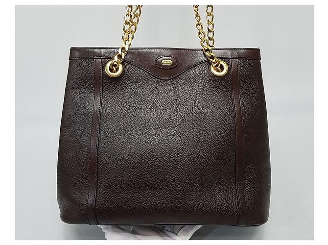 Bally Vintage Schultertasche mit Kette Braun - Ansicht 2