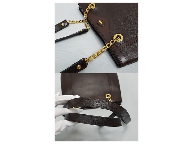 Bally Vintage Schultertasche mit Kette Braun - Ansicht 6