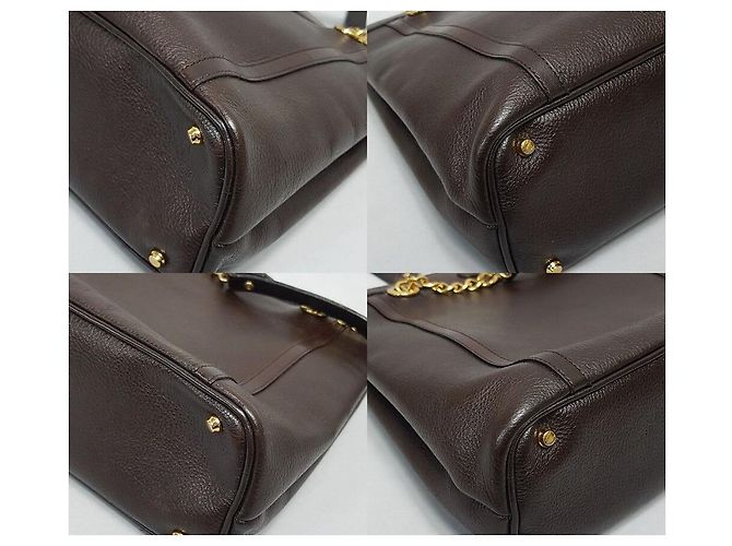 Bally Vintage Schultertasche mit Kette Braun - Ansicht 8