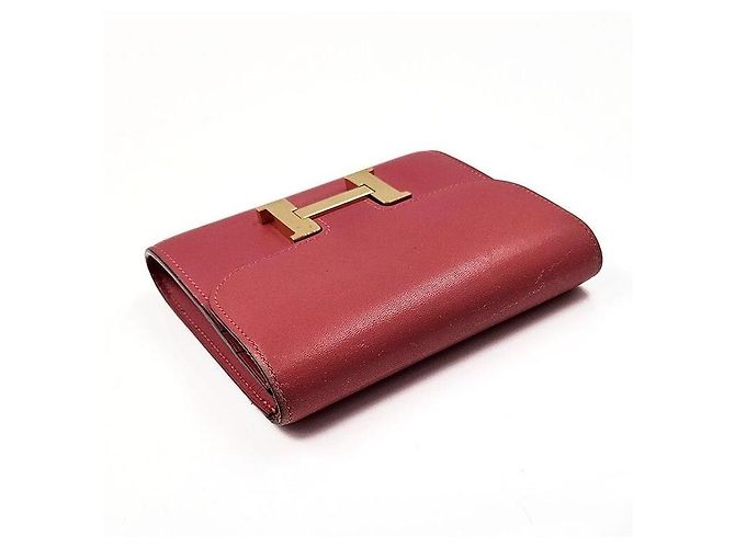Hermès Portafoglio Constance Rosa - vista 4