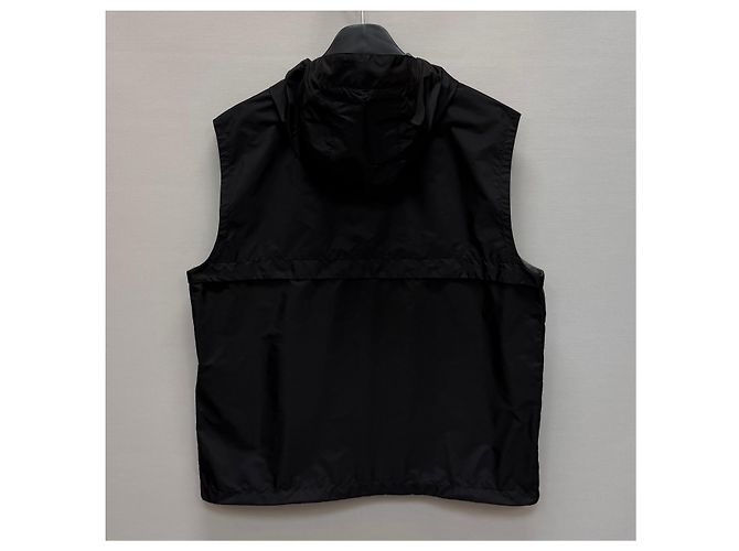 Prada Re-Nylon-Weste mit Dreieckslogo Silber - Ansicht 5
