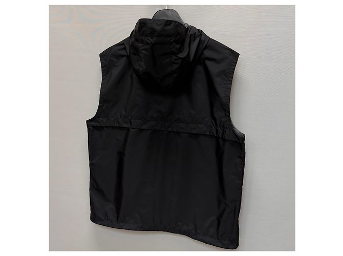 Prada Re-Nylon-Weste mit Dreieckslogo Silber - Ansicht 6