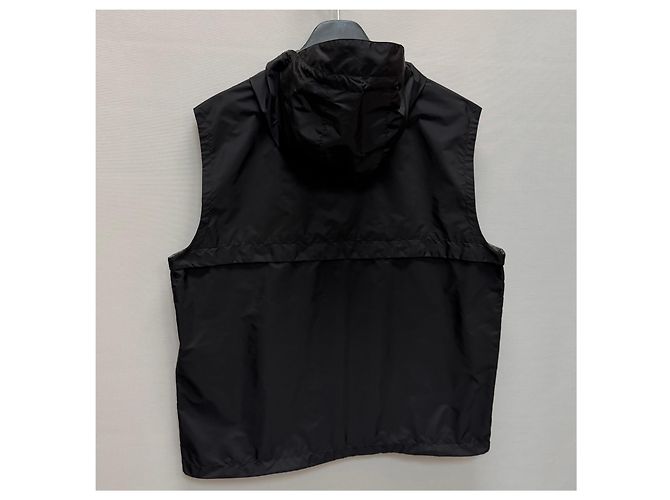 Prada Re-Nylon-Weste mit Dreieckslogo Silber - Ansicht 7