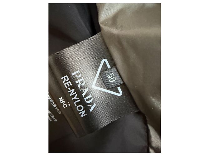 Prada Re-Nylon-Weste mit Dreieckslogo Silber - Ansicht 8