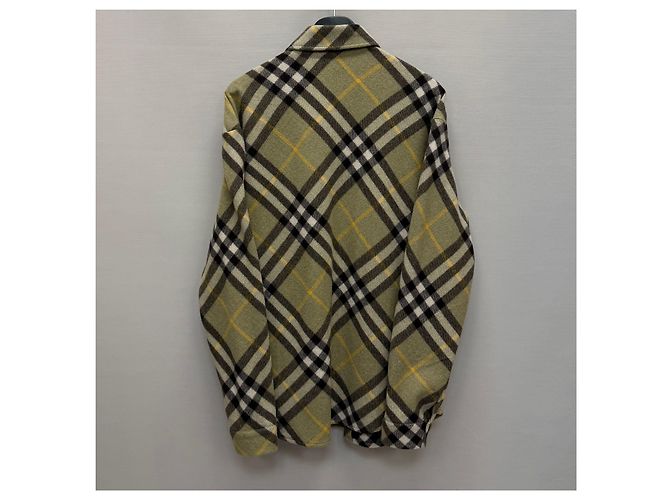 Burberry Sovracamicia in misto lana a quadri Multicolore - vista 5