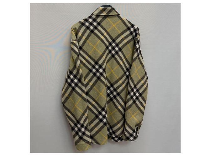 Burberry Sovracamicia in misto lana a quadri Multicolore - vista 7