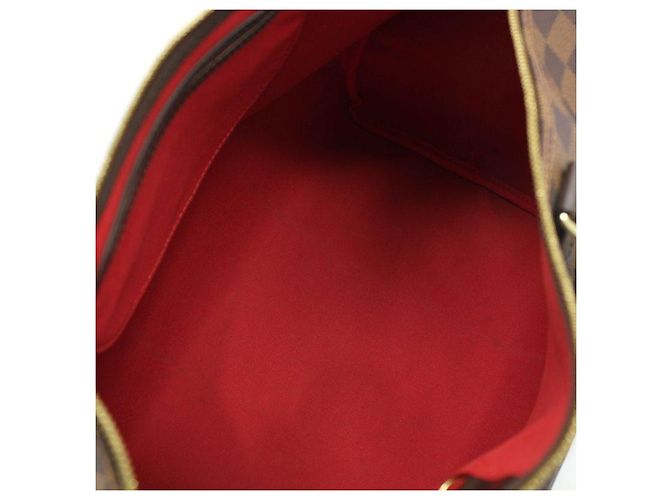 Louis Vuitton Borsa a Spalla Bandoulière Speedy in Damier Ebene Marrone - vista 9