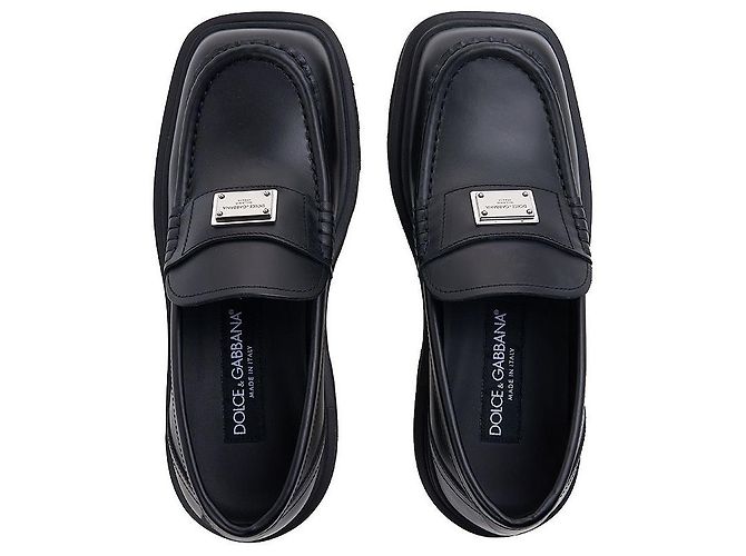 Dolce & Gabbana Mocassino in pelle di vitello da donna Nero - vista 6