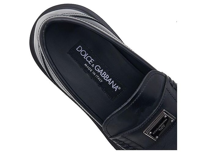 Dolce & Gabbana Mocassino in pelle di vitello da donna Nero - vista 7