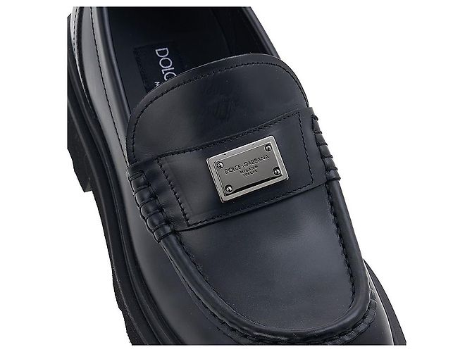Dolce & Gabbana Mocassino in pelle di vitello da donna Nero - vista 8