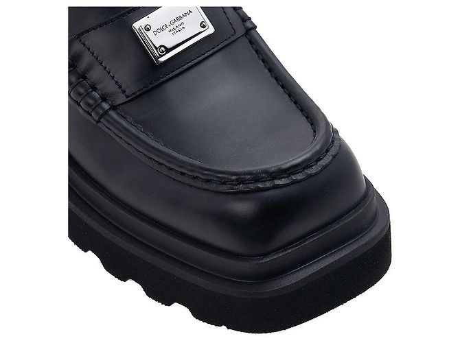 Dolce & Gabbana Mocassino in pelle di vitello da donna Nero - vista 9