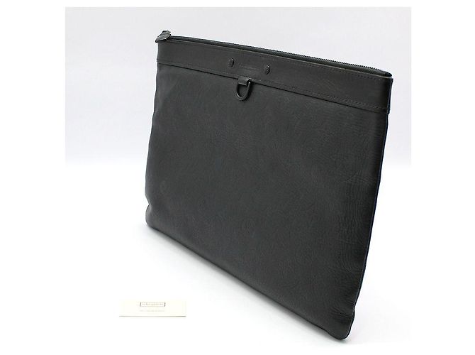 Louis Vuitton Pochette Monogram Shadow Apollo Discovery Clutch Nero - vista 2