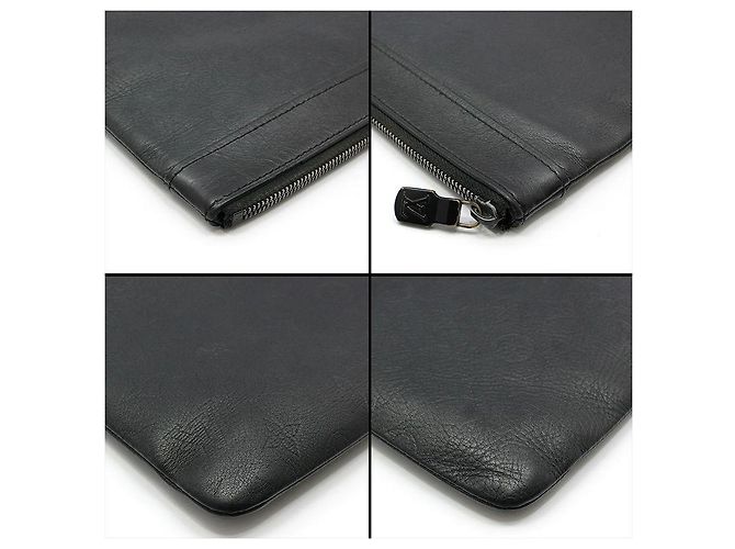 Louis Vuitton Pochette Monogram Shadow Apollo Discovery Clutch Nero - vista 8