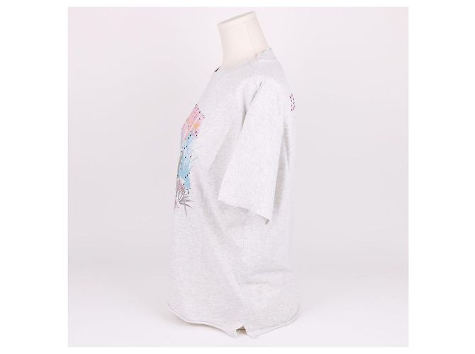 Zadig & Voltaire Camiseta gris con estampado de guepardo para mujer Castaño - vista 3