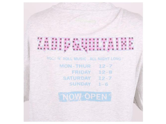 Zadig & Voltaire Camiseta gris con estampado de guepardo para mujer Castaño - vista 5
