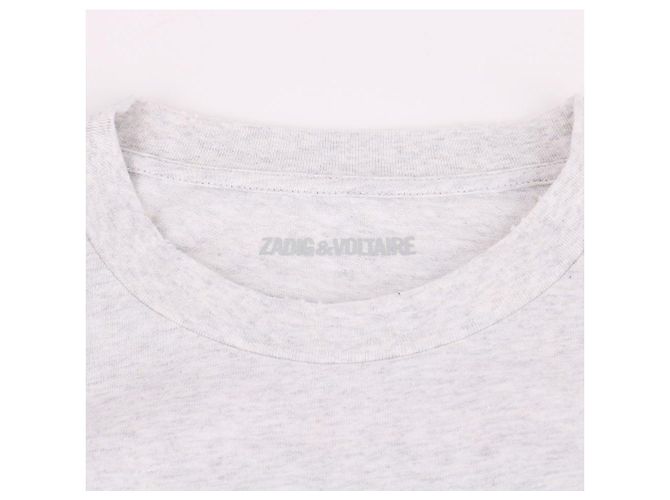 Zadig & Voltaire Camiseta gris con estampado de guepardo para mujer Castaño - vista 8