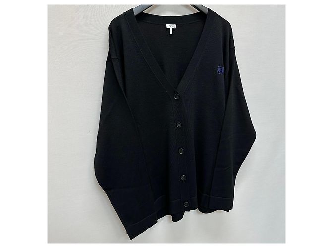 Loewe Wollstrickjacke mit Signatur-Logo Silber - Ansicht 2