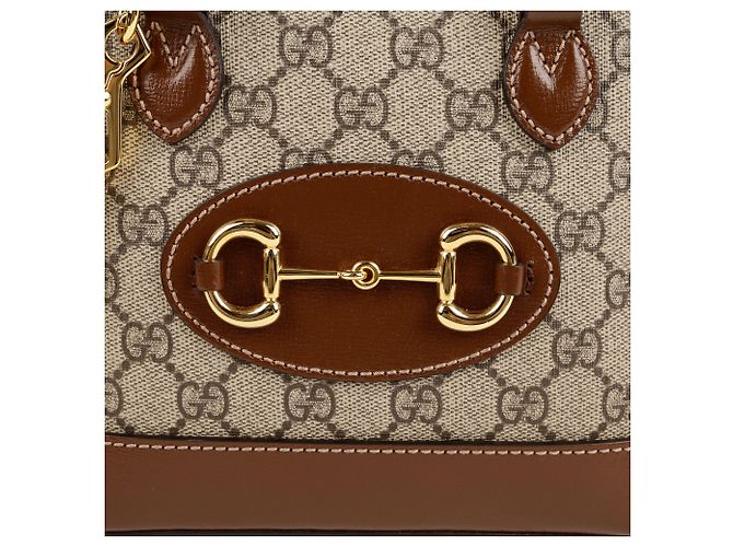 Horsebit 1955 Gucci Mini GG Supreme Canvas Horsebit Top Handle Tote Bag Mehrfarben - Ansicht 3