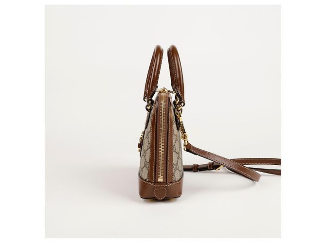 Horsebit 1955 Gucci Mini GG Supreme Canvas Horsebit Top Handle Tote Bag Mehrfarben - Ansicht 4