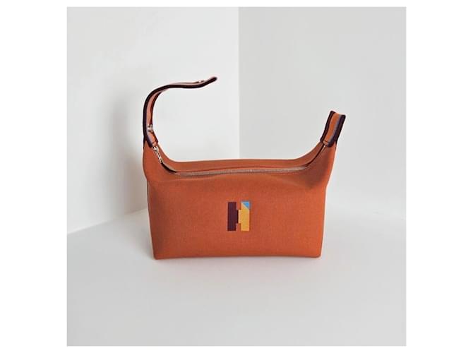 Hermès Cassa Bride-a-Brac Pavillon, Small Model Orangé Pr Rosso - vista 10