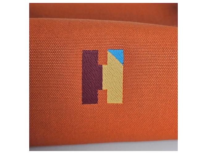 Hermès Cassa Bride-a-Brac Pavillon, Small Model Orangé Pr Rosso - vista 11