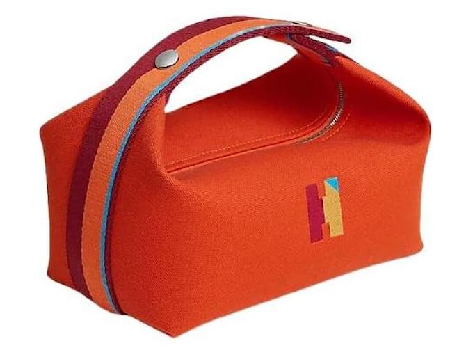 Hermès Cassa Bride-a-Brac Pavillon, Small Model Orangé Pr Rosso - vista 2