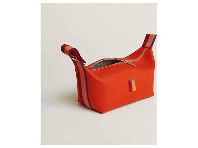 Hermès Cassa Bride-a-Brac Pavillon, Small Model Orangé Pr Rosso - vista 3