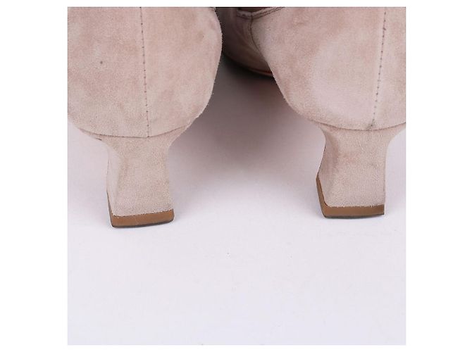 Roger Vivier Botines de ante con baño de oro para mujer Castaño - vista 7