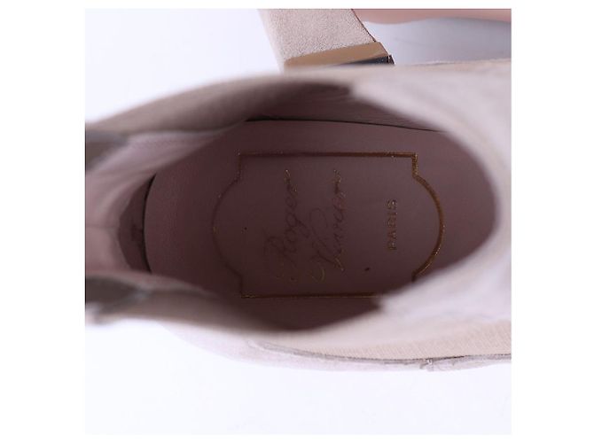 Roger Vivier Botines de ante con baño de oro para mujer Castaño - vista 9