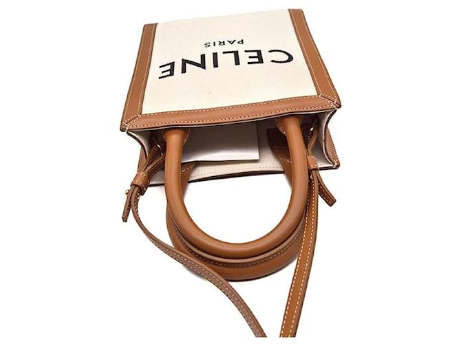 Saint Laurent Cabas Vertical Mini Marrone - vista 6