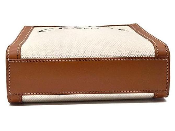 Saint Laurent Cabas Vertical Mini Marrone - vista 7