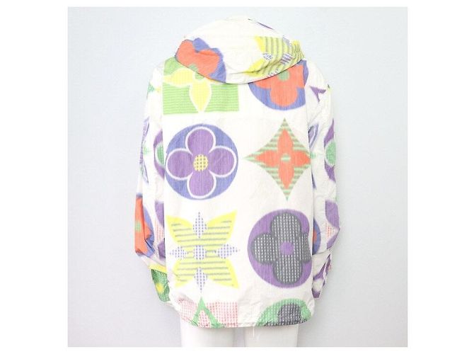 Louis Vuitton Giacca a vento Monogram Multicolor da uomo Bianco - vista 4
